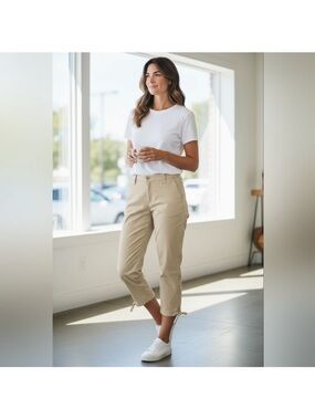 Lauren Ralph Lauren Tan Chino Jogger Style Pants, Size 12, new